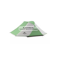 Палатка Naturehike Butterfly 2-местная, алюминиевый каркас, бело-зеленая