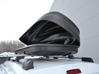 Автобокс-багажник на крышу аэродинамический "Turino Medium" 460л (черный)