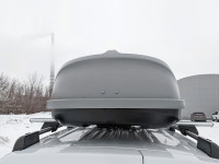 Автобокс-багажник на крышу аэродинамический "Turino Medium" 460л (серый)