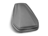 Автобокс-багажник на крышу аэродинамический "ACTIVE М" двустороннее открывание 450л (серый)