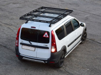 Багажник-корзина широкая трехсекционная универсальная с основанием решетка (ППК) 2100х1300мм