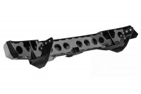 Бампер задний РИФ для Mitsubishi Pajero Sport 2009-2015 с квадратом под фаркоп и фонарями