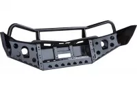 Бампер передний РИФ для Mitsubishi L200 2005-2015, Pajero Sport 2009-2015 с доп. фарами, защитной дугой и защитой бачка омывателя