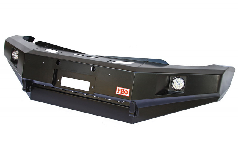 Бампер РИФ силовой передний Mitsubishi L200 2005-2015/Pajero Sport 2009-2015 с ПТФ и защитой бачка Бампер РИФ силовой передний Mitsubishi L200 2005-2015/Pajero Sport 2009-2015 с ПТФ и защитой бачка