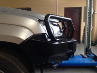 Бампер силовой передний РИФ для VW Amarok с доп. фарами и защитной дугой