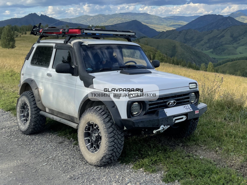 Бампер передний силовой РИФ для ВАЗ 2121 Нива без защитной дуги, с площадкой под лебедку Бампер передний силовой РИФ для ВАЗ 2121 Нива без защитной дуги, с площадкой под лебедку