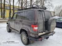 Бампер РИФ силовой задний УАЗ Патриот 2015+ с квадратом под фаркоп и фонарями стандарт
