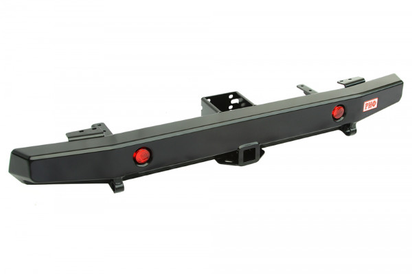 Бампер силовой задний РИФ для УАЗ Хантер с квадратом под фаркоп и фонарями стандарт