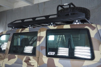 Багажник экспедиционный АВС-Дизайн на крышу UAZ Патриот 2005- (без рейлингов) с креплением запасного колеса