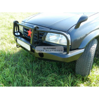 Бампер передний силовой Torque 4x4 для Suzuki Escudo 97-05г.в. (3 двери) круглый с площадкой под лебедку