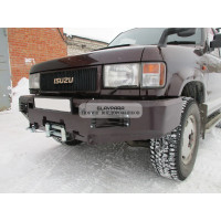 Бампер передний силовой Torque 4x4 для Isuzu Bighorn (Trooper) 5 дверей с площадкой под лебедку