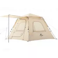 Палатка Naturehike Ango 3-местная, автоматическая, тент, снежная юбка, бежевая