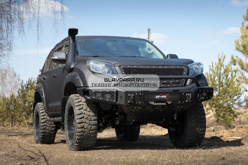 Бампер силовой передний BMS ALFA для Тойота Прадо 150 2009-2017 Бампер силовой передний BMS ALFA для Тойота Прадо 150 2009-2017