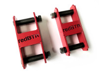 Серьги рессоры redBTR для УАЗ удлиненные лифт +30 мм (усиленные, сталь 6 мм, с установочным комплектом, 2 шт)