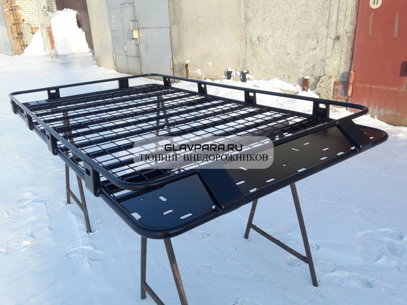 Экспедиционный багажник Torque 4x4 для Mitsubishi Pajero 3 (3 двери) Экспедиционный багажник Torque 4x4 для Mitsubishi Pajero 3 (3 двери)