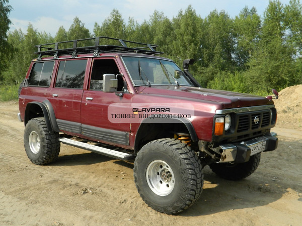 Экспедиционный багажник Torque 4x4 для Nissan Patrol Y60 с низкой крышей