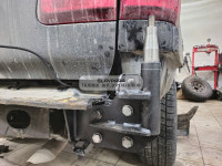 Калитка РИФ с фаркопом в штатный задний бампер Toyota Land Cruiser 100, Lexus LX470 с подсветкой номера