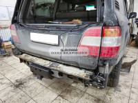Калитка РИФ с фаркопом в штатный задний бампер Toyota Land Cruiser 100, Lexus LX470 с подсветкой номера