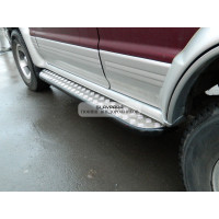 Пороги силовые Torque 4x4 для Mitsubishi Pajero 2 (5 дверей)