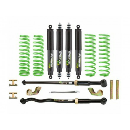 Комплект подвески Ironman PRO для Toyota Land Cruiser 80/105 нагрузка перед 100 кг зад до 300 кг лифт 100 мм (масло) Комплект подвески Ironman PRO для Toyota Land Cruiser 80/105 нагрузка перед 100 кг зад до 300 кг лифт 100 мм (масло)