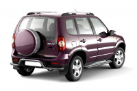 Защита порогов с алюминиевой площадкой диаметром 51 мм (ППК) Chevrolet NIVA с 2009
