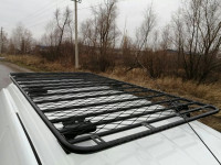 Багажник для Lada Largus платформа с сеткой на штатные места Багажник для Lada Largus платформа с сеткой на штатные места