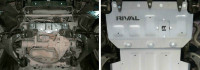 Алюминиевая защита радиатора 6 мм для Toyota Tundra 2007-2018 Rival