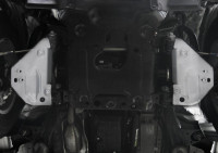Алюминиевая защита передних рычагов 6 мм для Toyota Hilux 2.4d, 2.8d 4WD 2015+ Rival