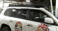 Багажник экспедиционный аэродинамический алюминиевый KDT для Toyota Land Cruiser 200
