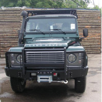 Багажник-площадка экспедиционный алюминиевый KDT для Land Rover Defender 90