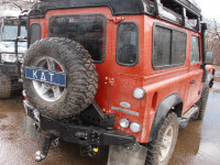 Задний силовой бампер KDT для Land Rover Defender 90/110 под лебедку