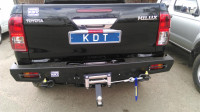 Задний силовой бампер KDT для Toyota Hilux 2015+ под лебедку
