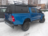 Багажник KDT с боковыми бортами и спойлером для кунга/каркаса грузового алюминиевый - Toyota Hilux