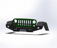 Передний силовой бампер KDT для Jeep Wrangler JK