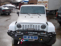 Алюминиевый передний силовой бампер KDT для Jeep Wrangler JK 2006-
