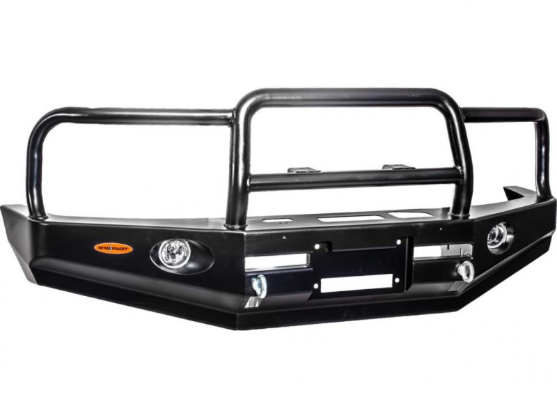 Передний силовой бампер Вездеходофф на Mitsubishi Pajero 2 с кенгурином Передний силовой бампер Вездеходофф на Mitsubishi Pajero 2 с кенгурином