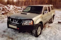 Бампер передний силовой OJ для Nissan NP300 2010+ с кенгурином (02.016.01)