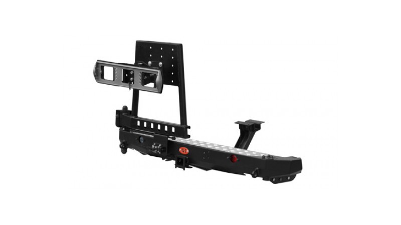 Бампер задний силовой OJeep для Нивы с квадратом под фаркоп и калиткой Бампер задний силовой OJeep для Нивы с квадратом под фаркоп и калиткой