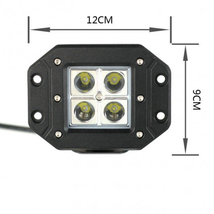 Фара светодиодная встраиваемая CH039 16W 4 диода по 4W