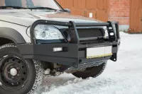 Бампер передний силовой OJ для Chevrolet NIVA 2009+ (02.007.03)