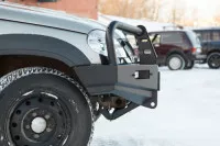 Бампер передний силовой OJ для Chevrolet NIVA 2009+ (02.007.03)