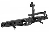 Бампер силовой задний РИФ для УАЗ Хантер с площадкой под лебедку, калиткой и подсветкой номера, стандарт