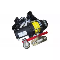 Лебедка для квадроцикла снегохода ATV СТОКРАТ QX 4.5 S 12V 2050 кг синтетический трос