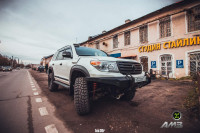 Передний силовой бампер АМЗ для Toyota Land Cruiser 200 до 2016 (серия А)