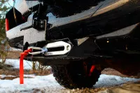 Калитка запасного колеса и площадка под лебедку в штатный бампер Toyota Land Cruiser 200