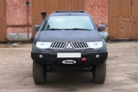 Бампер передний силовой OJ для Mitsubishi L200 2005-2015 / Pajero Sport 2 + доп. опции (02.121.03) Бампер передний силовой OJ для Mitsubishi L200 2005-2015 / Pajero Sport 2 + доп. опции (02.121.03)