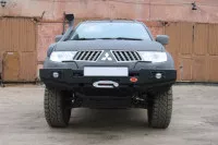 Бампер передний силовой OJ для Mitsubishi L200 2005-2015 / Pajero Sport 2 + доп. опции (02.121.03) Бампер передний силовой OJ для Mitsubishi L200 2005-2015 / Pajero Sport 2 + доп. опции (02.121.03)