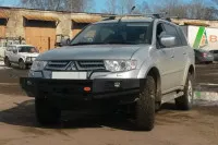Бампер передний силовой OJ для Mitsubishi L200 2005-2015 / Pajero Sport 2 + доп. опции (02.121.03) Бампер передний силовой OJ для Mitsubishi L200 2005-2015 / Pajero Sport 2 + доп. опции (02.121.03)