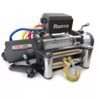 Лебёдка электрическая 12V Runva EWX9500S lbs 4350 кг стальной строс Лебёдка электрическая 12V Runva EWX9500S lbs 4350 кг стальной строс