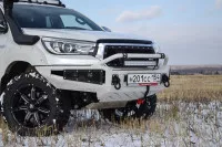 Бампер силовой передний BMS ALFA для Тойота Хайлюкс Рево Эксклюзив 2018-2020